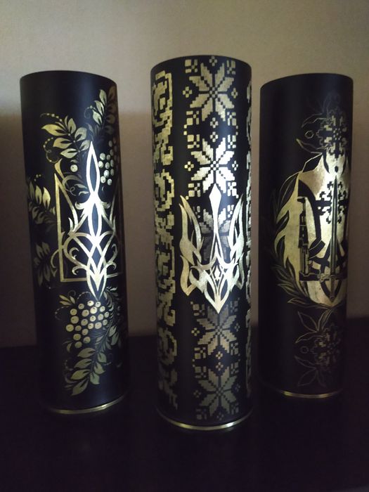 Гільзи сувенірні ручної роботи на подарунок аукціон як ваза
