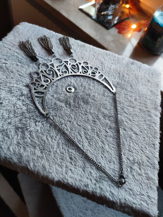 Naszyjnik kolia Bershka stal srebrny nowy