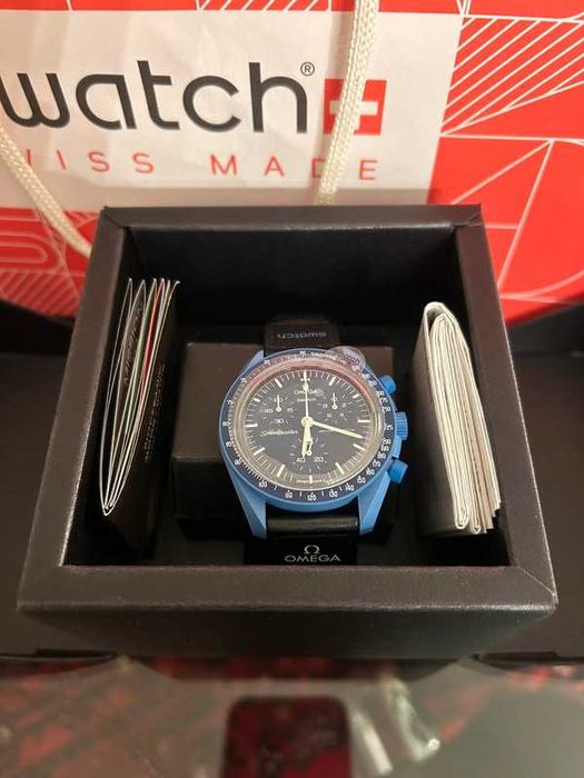 Omega x Swatch Neptune SO33N100 - Bioceramic Deep Blue Design