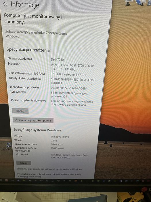 Komputer Dell Optiplex 7050