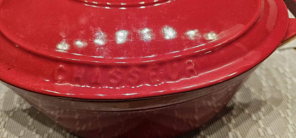 Chasseur garnek żeliwny 27 cm gęsiarka niczym Le Creuset
