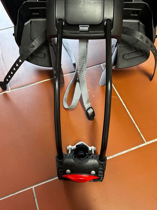 Cadeira de bicicleta infantil Polisport Gruvi – Preta – Fixação no quadro