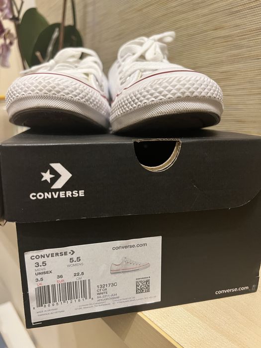 Oryginalne trampki Converse AllStar skórzane białe 36 Unisex
