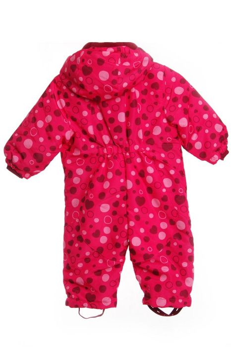 Polarowy kombinezon różowy serduszka roz 74/80