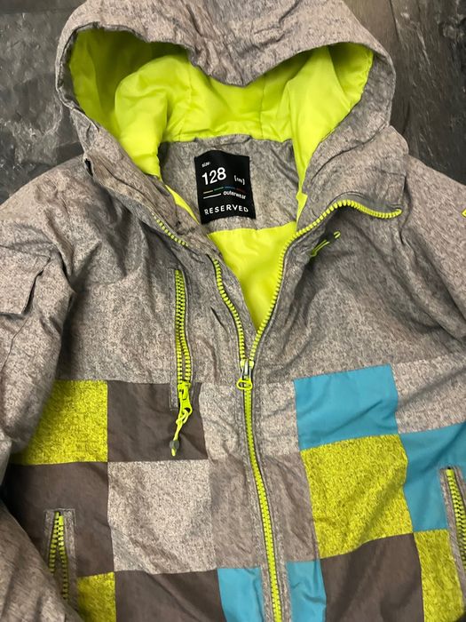 Zimowa kurtka narciarska 128 chlopiec