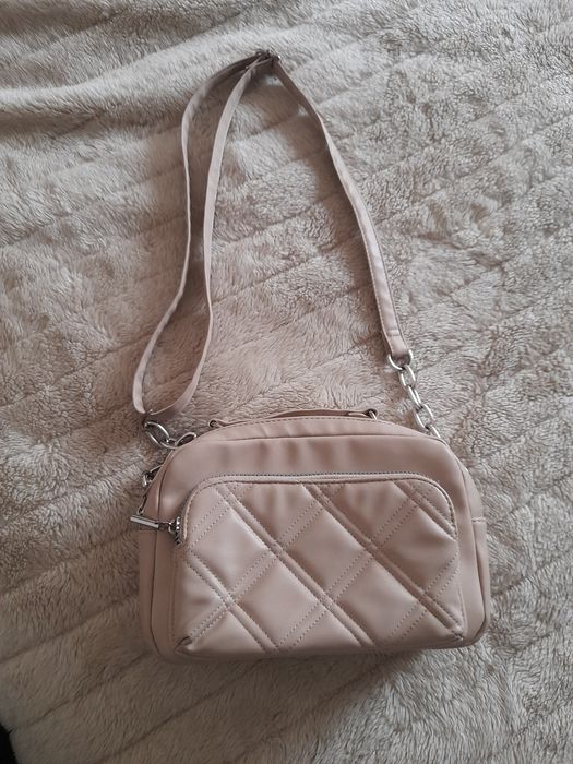 Beige Wallet with Adjustable Strap