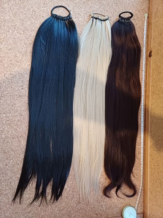 Extensão de cabelo comprido, rabo
de cavalo. Novo.