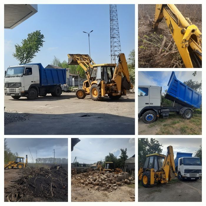 Послуги самоскида, екскаватора погрущика.