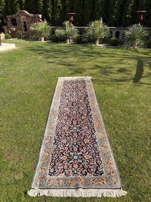 Dywan Chodnik Jedwabny R. Tkany Perski GHOUM / Qom 310x95 gal. 17 tyś