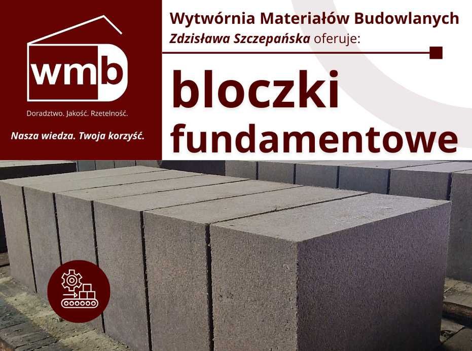 Bloczek fundamentowy, betonowy - Sępólno Kr., Tuchola, Złotów, okolice