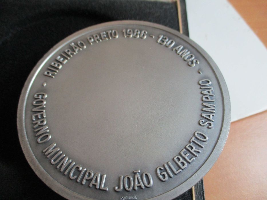 Medalha Ribeirão Preto 130 Anos Governo Municipal Brasil