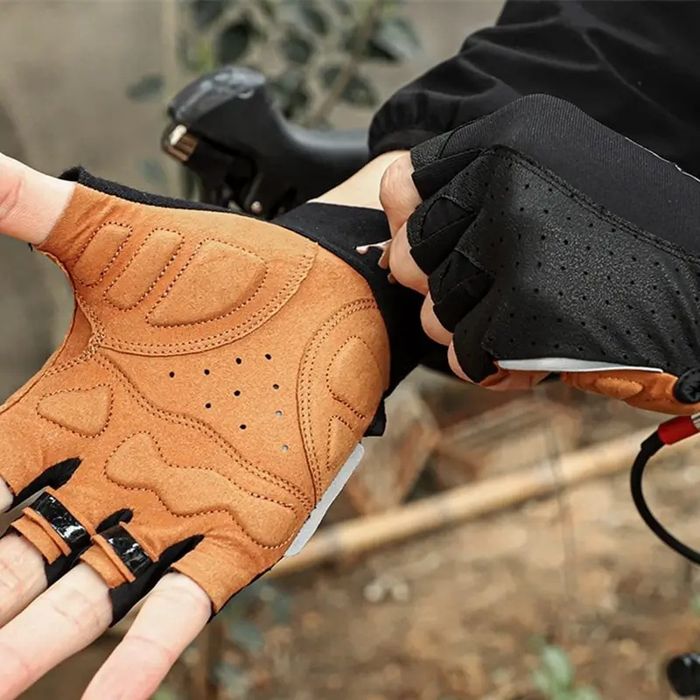 Перчатки WEST BIKING велосипедные, тренажерные, замш