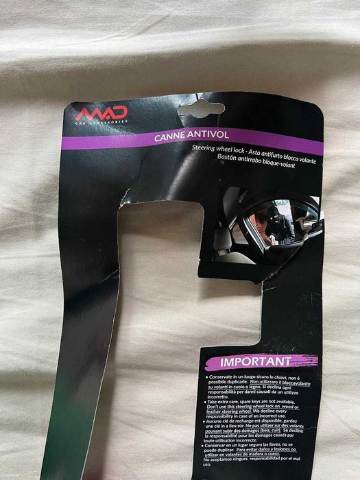 Tranca Anti-Roubo Volante de Carro - Mad Car Acessories