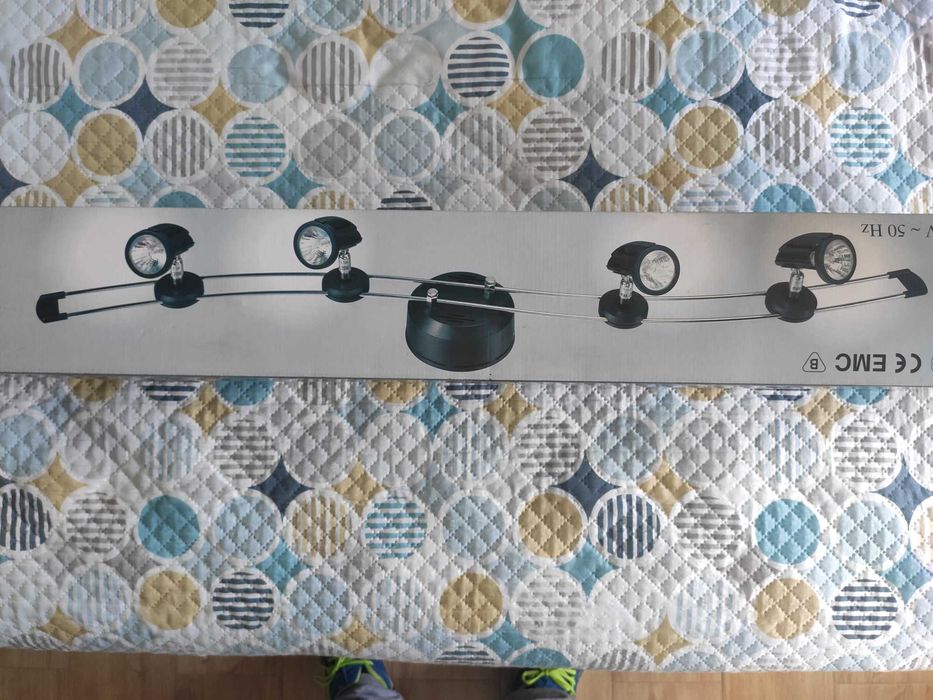 Adjustable S-Shaped Ceiling Lamp with 4 Adjustable Light Heads64862027493889123
