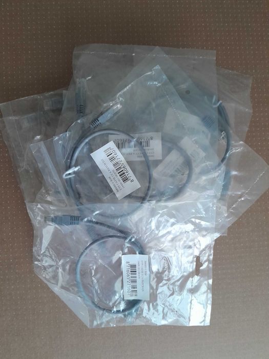 Kabel patchcord U/UTP CCA kat.5e 0,5m - 10szt