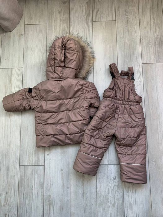 Дитячий зимовий комбінезон, куртка + напівкомбінезон. Розмір 80-86.