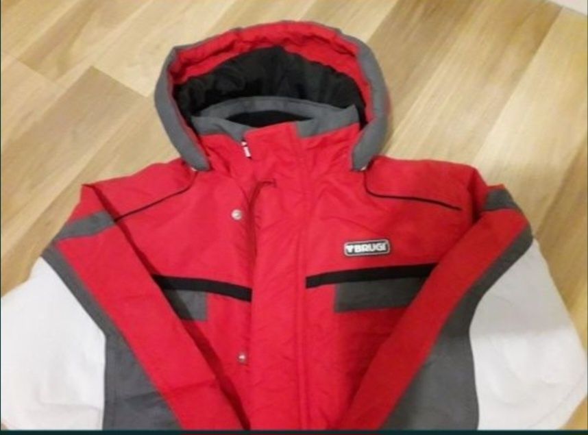 Paka 11szt kurtka Brugi softshell spodnie bluzy sukienki klapki r.134