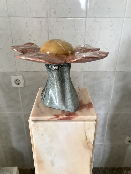 Flor em vários tipos mármore