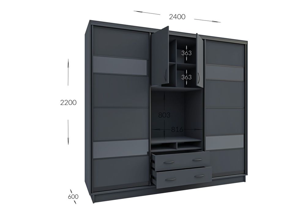Шафа-купе Універсал 240*60*220