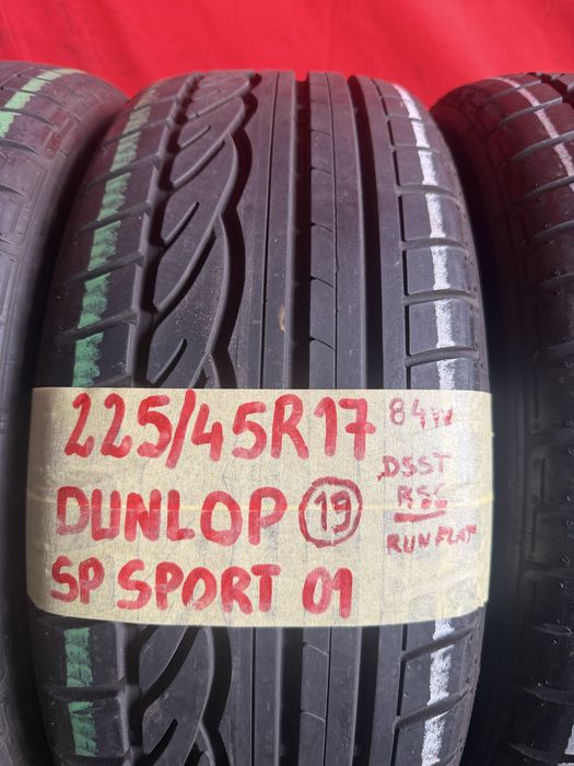 Pneus RFT 205/45/17 Dunlop Todos Iguais Impecaveid