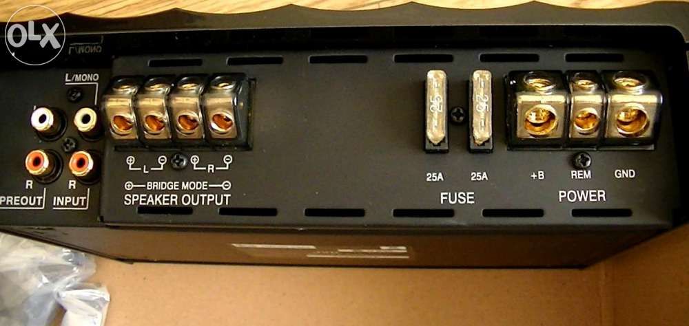 Усилитель JVC KS-AR8002D, полнодиапазонный, 2-х канальный, 600 W max.