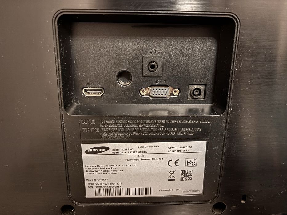 Monitor Samsung 24" S24E510C (LS24E510CS/EN)