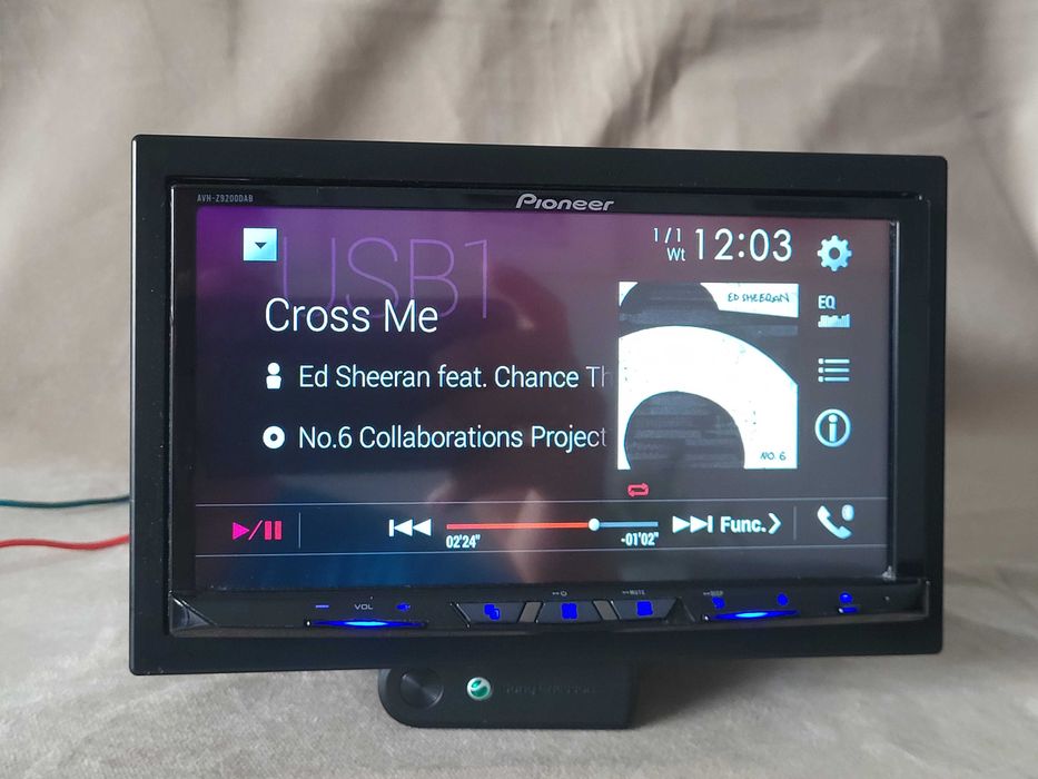 Pioneer AVH-Z9200DAB Bezprzewodowy CarPlay i Android Auto DVD/USB/FLAC
