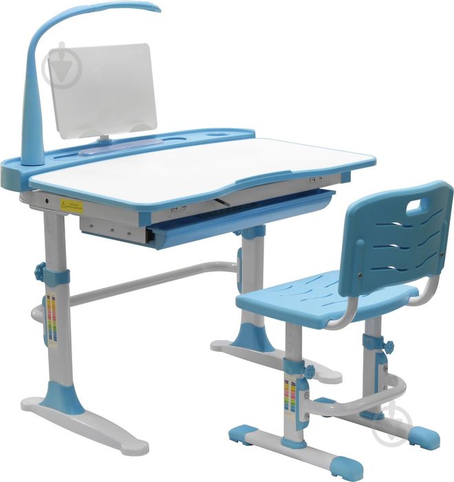 Парта зі стільцем Evo-kids Evo-19 блакитний