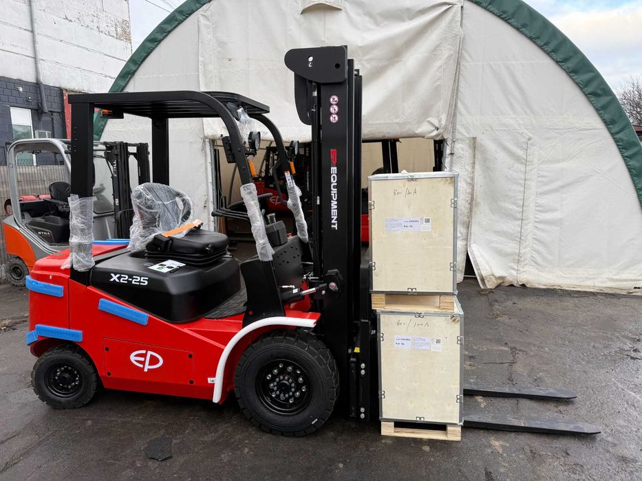 Новий Li-Ion вилковий навантажувач 2.5т/3.6м, кліренс 15см, 80V/280Ah