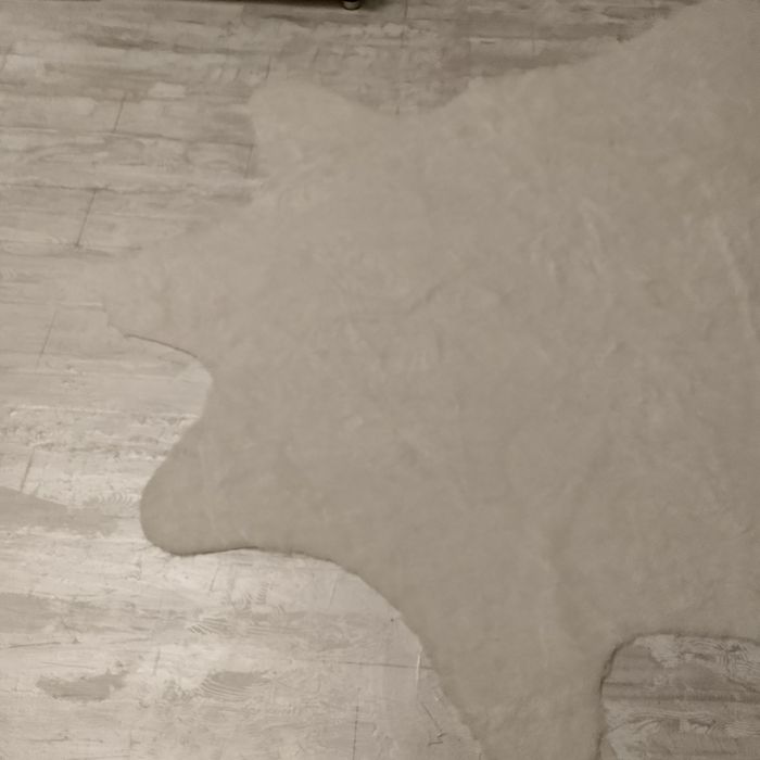 Шкура белый ковер 150х150 мех новая