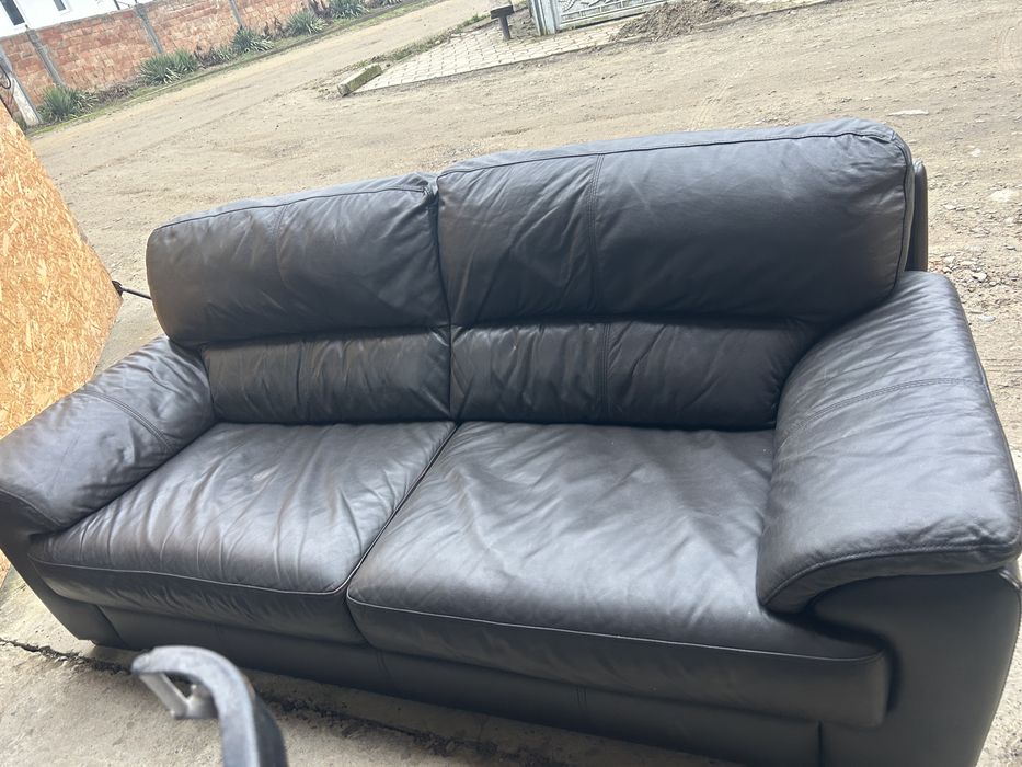 Шкіряний диван. Натуральна шкіра