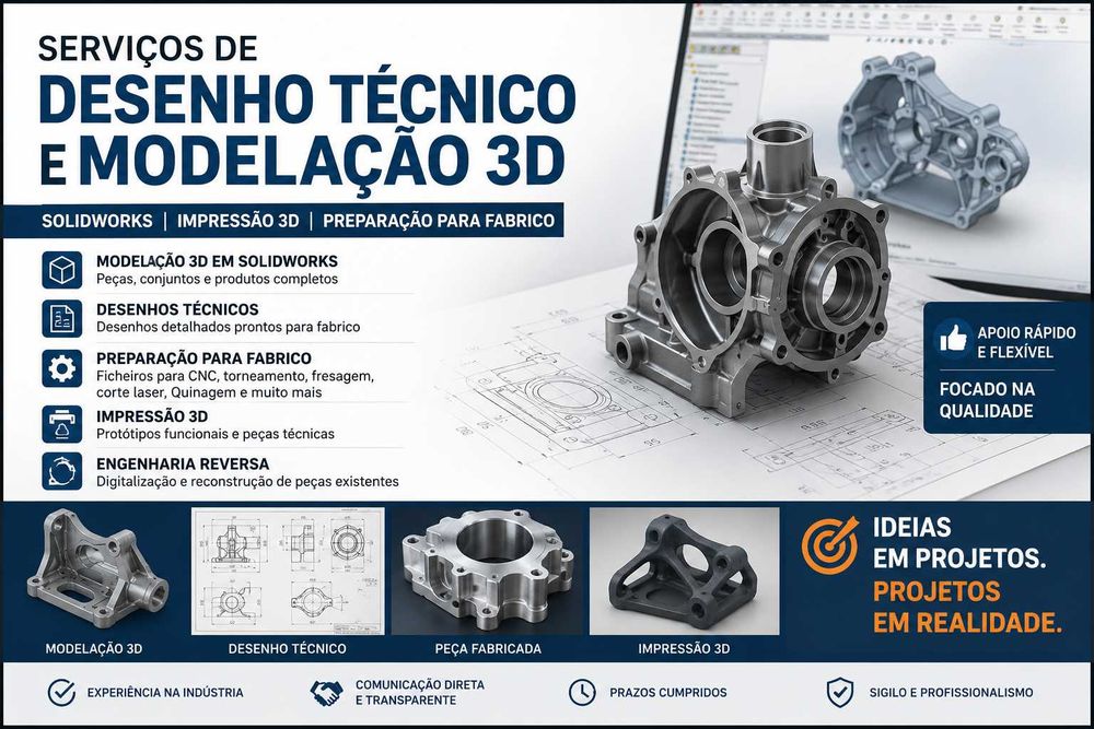 Desenhos, projetos e Modelação 3d