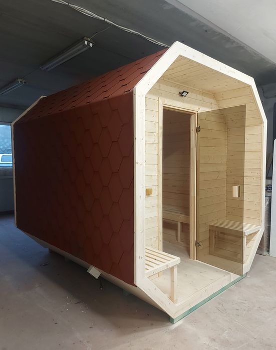 Sauna ogrodowa ośmiokątna, kompletna, PROMOCJA / Raty 0%