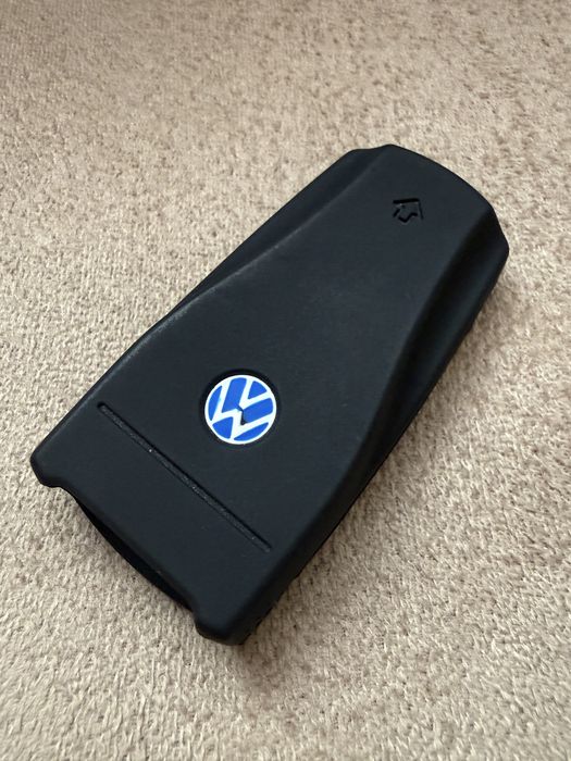 Etui na kluczyk Volkswagen czarne gumowe silikonow