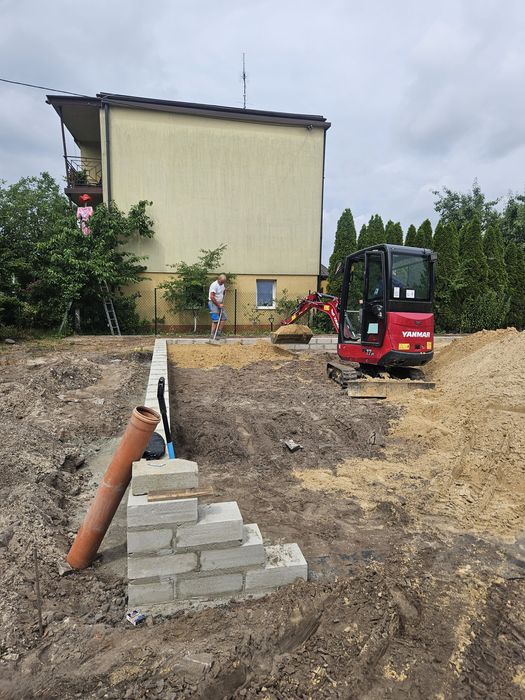 Usługi minikoparką