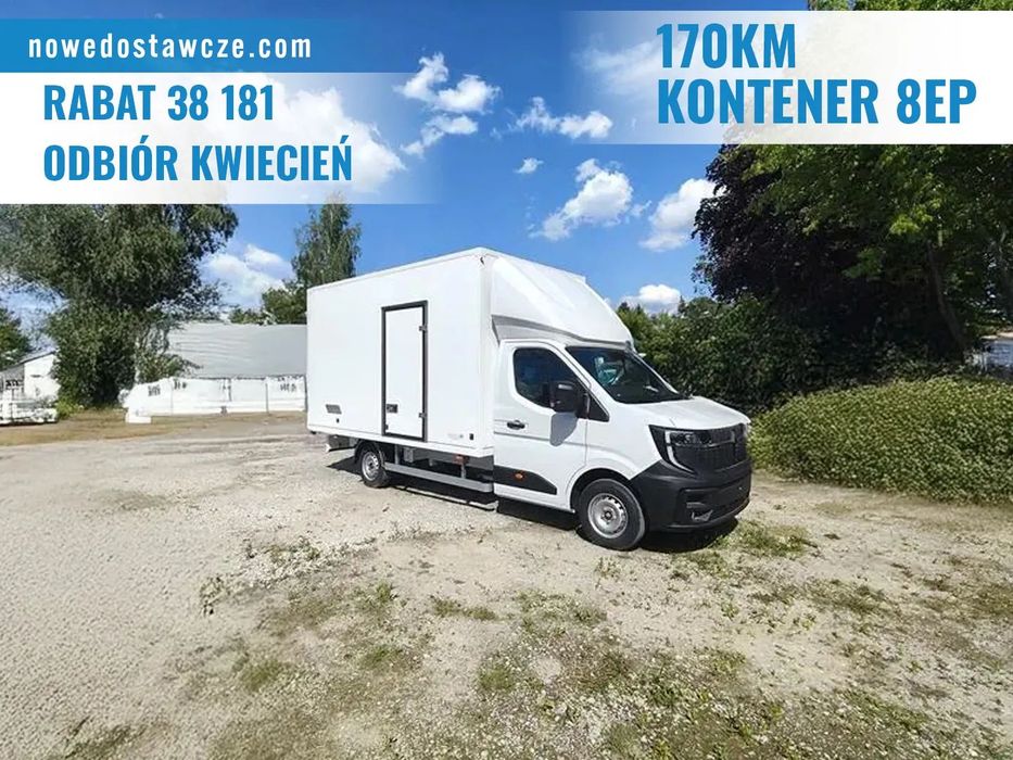 Renault Master Kontener Krajowy 8EP  Zabudowa 8EP | Amortyzowany fotel | Kontener | Laminat