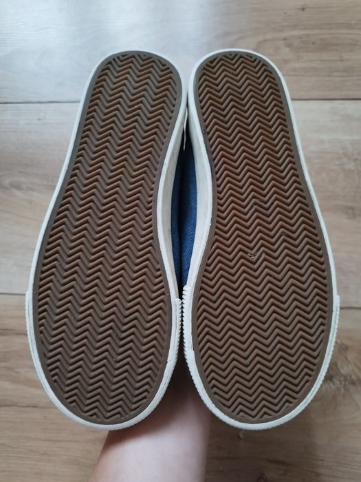 Trampki h&m niebieskie jeansowe