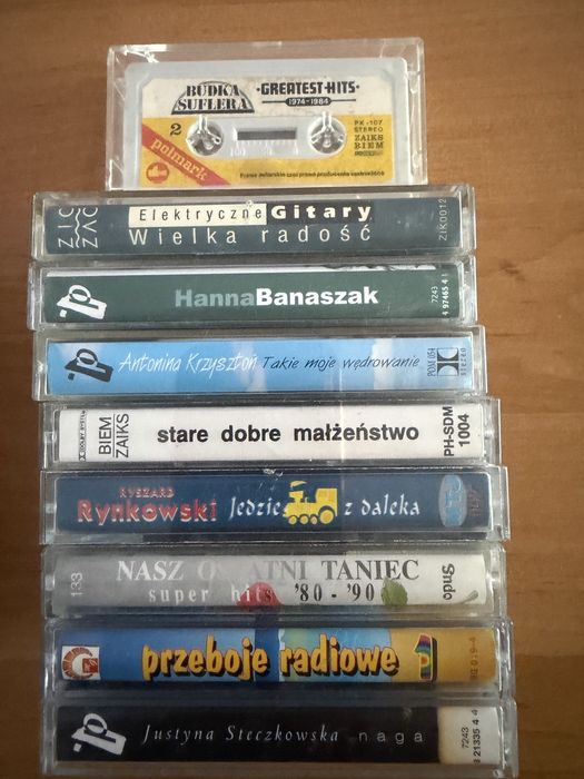 Kasety magnetofonowe Polskie tytuly.