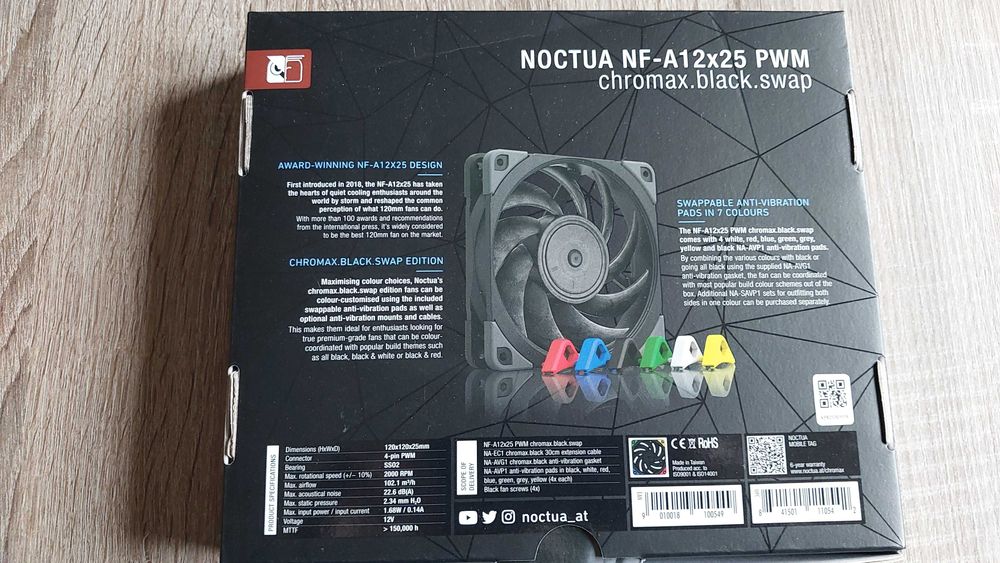Noctua NF-A12x25 PWM chromax.black.swap