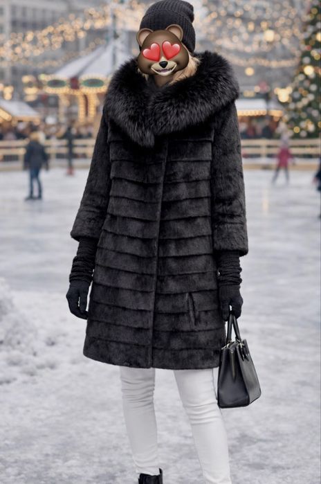 Шубка натуральна стрижений кролик