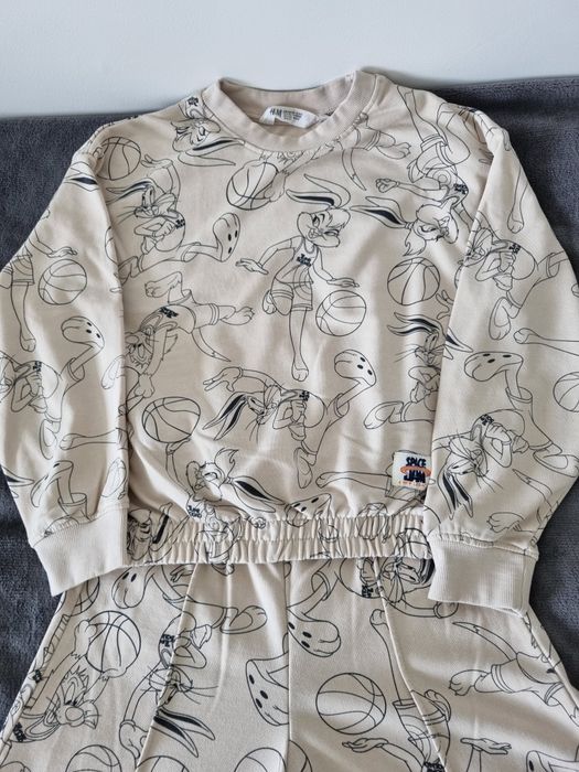 *Śliczny*Beżowy komplet rozm.140 H&M