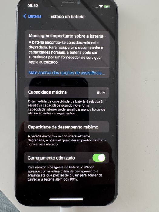 Iphon x com 64GB de capacidade
