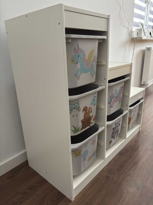 IKEA TROFAST regał z pojemnikami