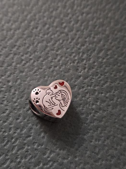 Charms s925 srebrny   , kotek