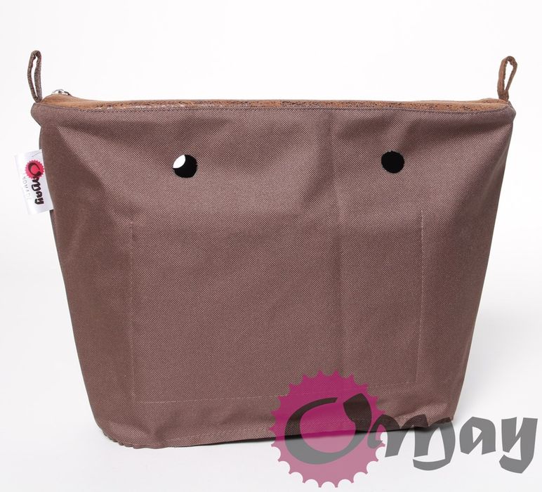 organizer OBAG STANDARD brąz efektowny 2 kieszenie wkład OMAY