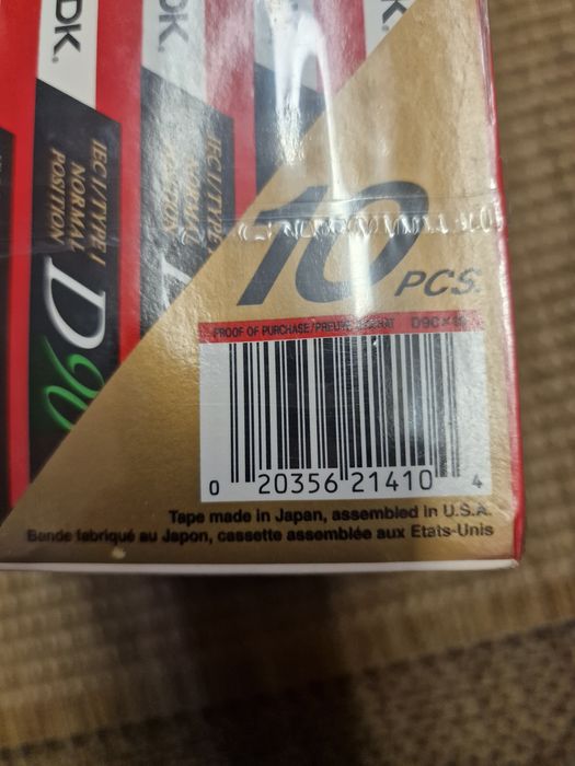 Cassetes TDK D90 made in japan