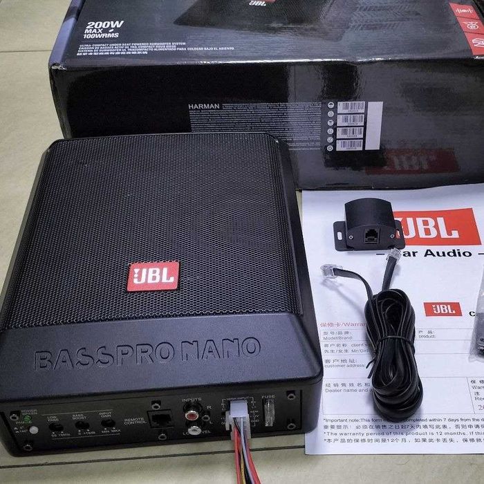 JBL BassPro Nano активний автосабвуфер Новий в наявності