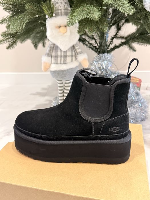 Зимові черевики UGG Neumel Platform Chelsea Boot Black