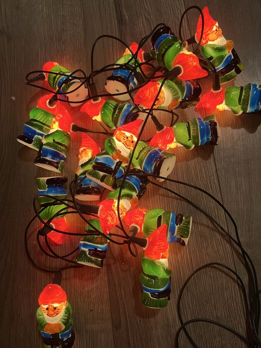 Lampki choinkowe z czasów prl piękne sprawne