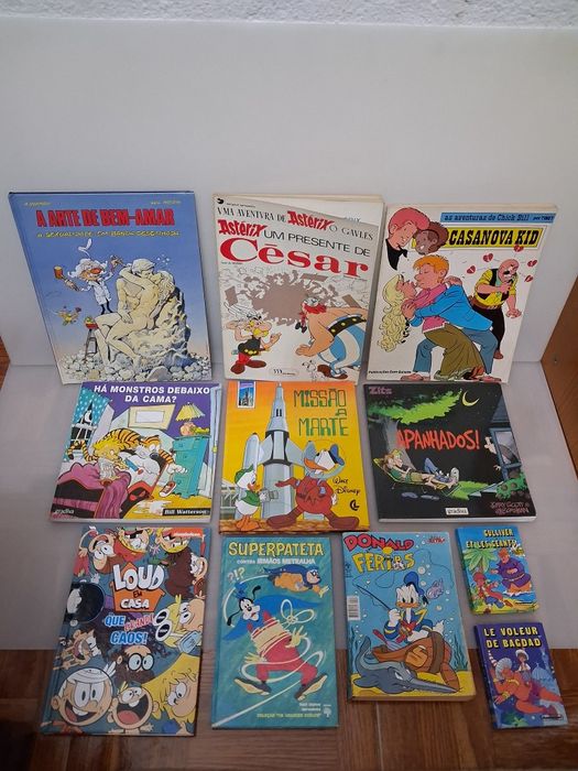 Conjunto de Livros de Banda Desenhada Antigos